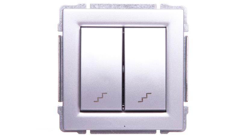 KOS66 Łącznik schodowy podwójny aluminium 664019-40119 KOS66 Łącznik schodowy podwójny aluminium 664019-40119