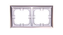 KOS66 Ramka podwójna aluminium 664082-37873