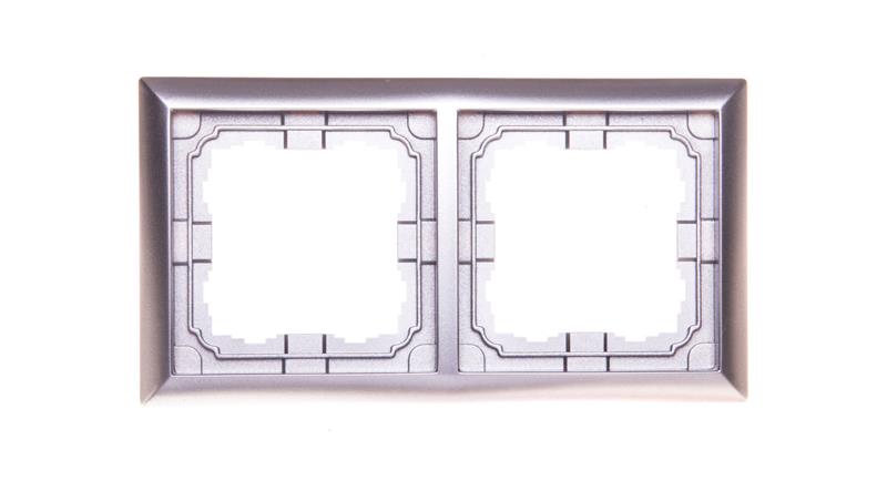 KOS66 Ramka podwójna aluminium 664082-37873 KOS66 Ramka podwójna aluminium 664082-37873