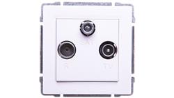 KOS66 Gniazdo antenowe RTV/SAT końcowe białe 660476-485