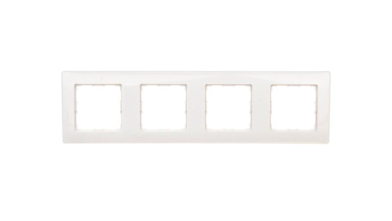 VENA Ramka poczwórna biała 510484-37550