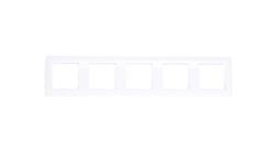 VENA Ramka pięciokrotna biała 510485-37551